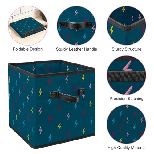 Boîte de rangement pour jouets et placard chambre motif éclair