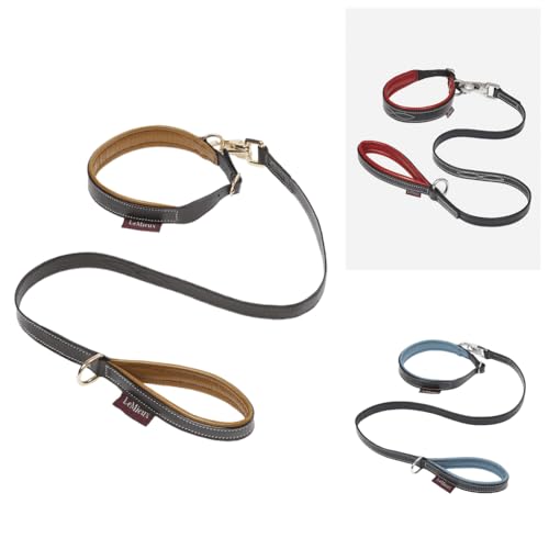 LeMieux Toy Puppy Collar & Lead Ginger/Brown - Learn to Fit a Collar & Lead - Fleece Padding - Suitable for Ages 3+