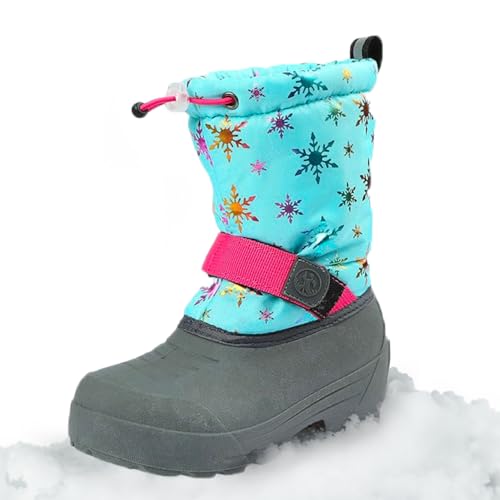 Image of Northside Frosty Insulated Winter Snow Boots for Girls and Boys with Rugged, Water Resistant Nylon Upper, Quick-Drying Lining, Removable EVA Insole, and Durable TPR Outsole
