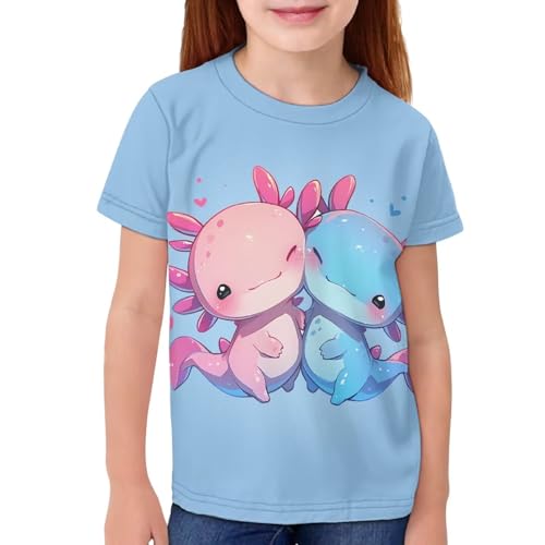 Image of JEOCODY Boys Girls Graphic Tees Funny 3D Printed Short Sleeve T-Shirts 3-16T