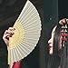 Imagen de ventilador plegables portátiles: ventilador de seda japonés de estilo antiguo