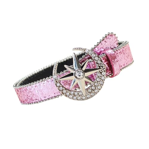 Glittering Sequined Belt BlingBling Rhinestones Buckles Waist Belt Fashion Pants Belt