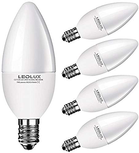 E14, LED E14, bombilla de LED, E27, 8 W Blanco Cálido/Frío, 790 lúmenes Diámetro 37 mm ra  80, 230 V CCD ersetz 70 W, LumenTEC