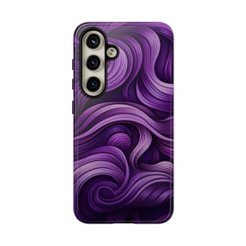Coque Samsung S24 vague violette pour un style tendance au quotidien