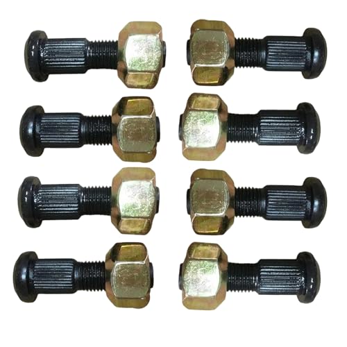 Image of 8pcs Wheel Stud & Nut Kit 6709170 Compatible with Bobcat S16 S18 S550 S770 S750 S850 Skid Steer 6564669