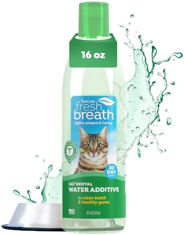 Tropiclean fresh breath water additive for cats, cat teeth cleani...