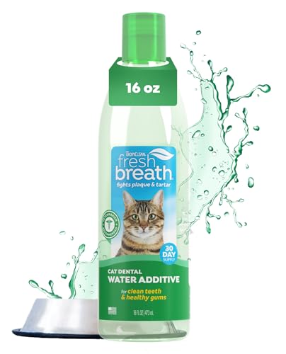 Tropiclean fresh breath water additive for cats, cat teeth cleani...