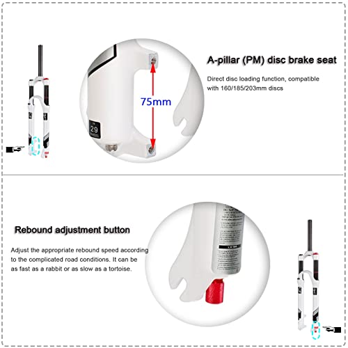 Fourche de suspension VTT pour réduire vibrations mains