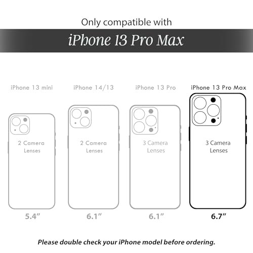 Image of COCOMII Rectangle for iPhone 13 Pro Max Case, Ivory Tortoiseshell