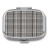 5. Doppio utilizzo: oltre ad essere una pratica scatola portapillole, il portapillole grigio a quadri può anche servire come una bella decorazione per i tuoi vestiti, perfettamente abbinato al tuo portafoglio o borsa come elegante accessorio da viaggio.