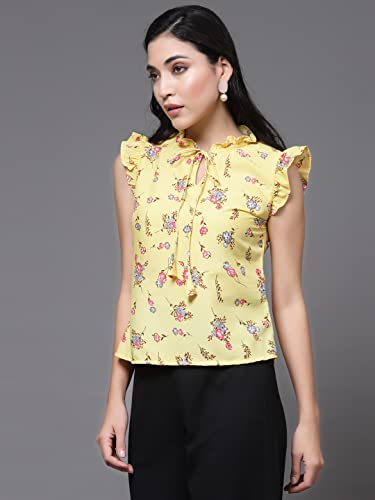 Image of OOMPH! Women's Crepe Floral Relaxed Fit Shirt