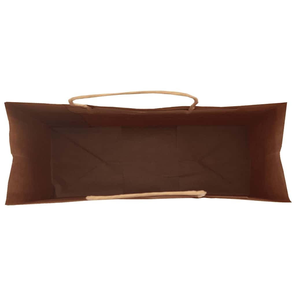 Lot de 250 Sacs en Papier Kraft, Sacs Cadeaux Sac Cadeau Kraft avec Poignée 250 pcs rouge 45x17x48 cm