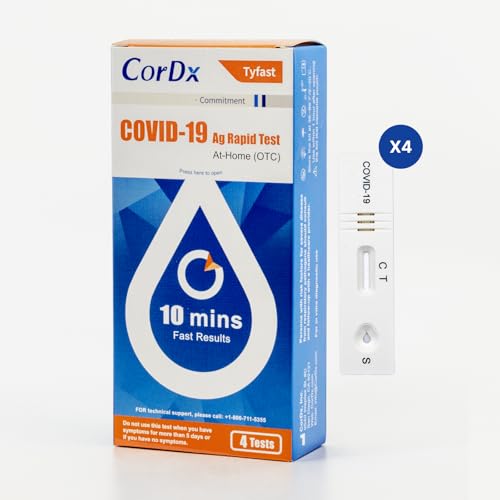 Image of CorDx TyFast COVID-19 Rapid Antigen Test Kit, 10-Min Results, 4 Tests