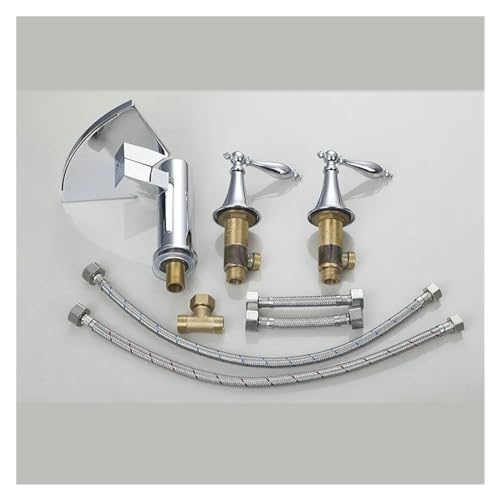 Robinet mitigeur d'évier en laiton cascade chrome sans fuite durable - 6