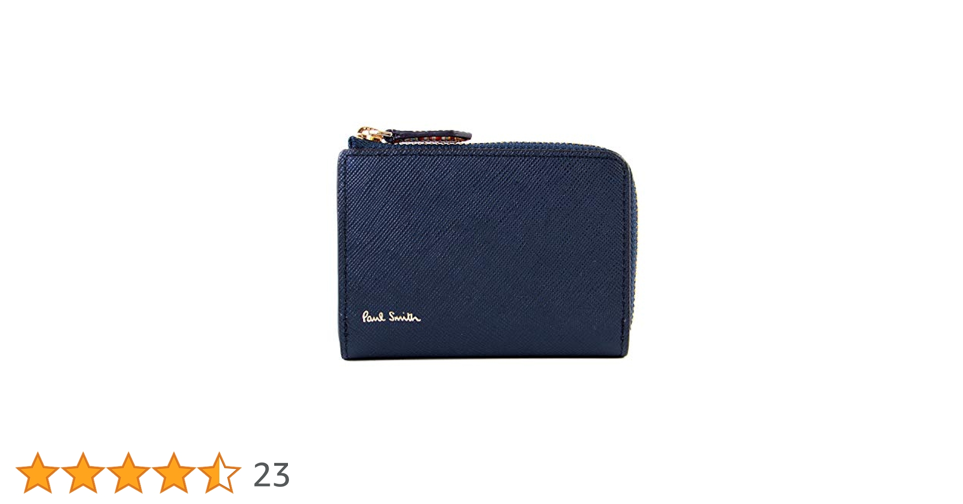 【新品・箱付き】ジップストローグレイン 2つ折り ポールスミス プレゼント用 箱あり超美品！Paul Smith 二つ折り財布 ジップストローグレイン2