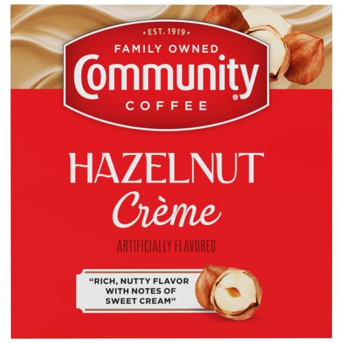 Image of Community Coffee Hazelnut Creme Flavored K-Cups, Medium Roast, 10 Count (Pack of 1)