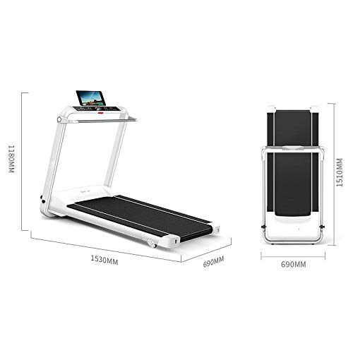 Caminadora eléctrica plegable grande con pantalla LED y altavoz miniatura 2