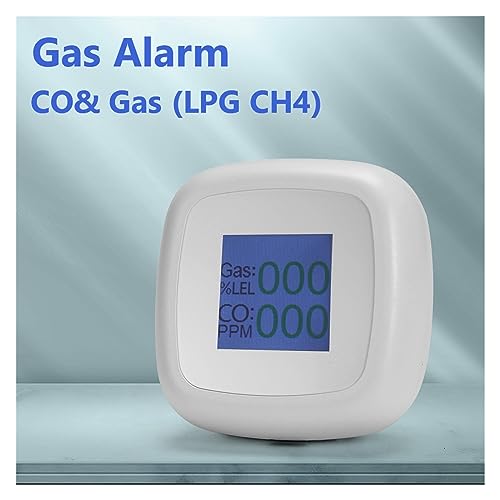 Detector inteligente de GLP y sensor de gas natural para hogar con pantalla LCD 8
