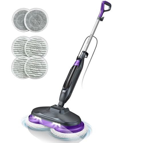 BOJUK Scrubbing Steam Mop, Steam Mops for Floor Cleaning with