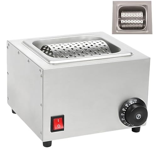 QIUNAOZI Esparcidor De Mantequilla Calentado, Rueda De Acero Inoxidable, Rodillos De 14,5 X 10,5 Cm, Sin Quemaduras En La Base, Calentamiento A Temperatura Constante De 0 A 100 °C, para Untar En Pan