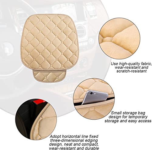 Housses de siège auto GMC haut de gamme beige d'une douceur exceptionnelle - 5