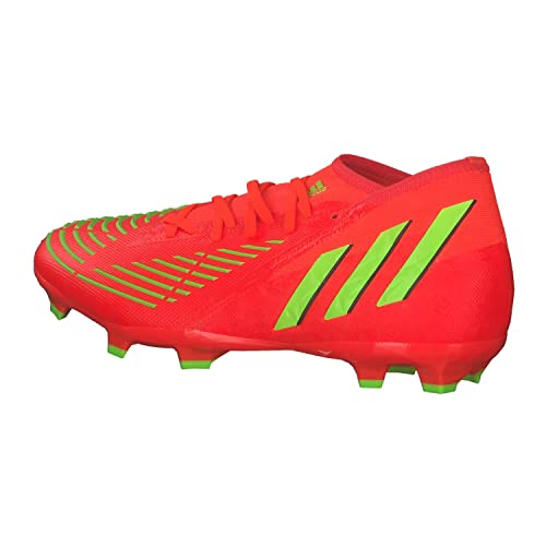adidas Predator Edge.2 Fg Sneakers voor heren, Solar Red Solar Green Core Black, 42.50 EU - Image 4