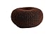 WIG ME UP - RH-046-15x7-brown XL Duttkissen für Haardutt Dutt Kissen Ring Haarrose Volumen Haarstyling braun sehr groß breit 15 x 7 cm