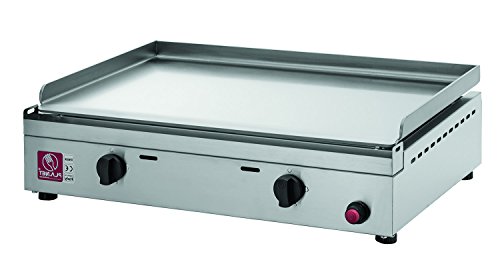 Plancha teppanyaki o barbecue a piastra liscia in