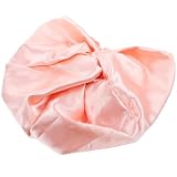 iplusmile Cuffia per Dormire in Seta Imitata, Doppio Strato, Rosa