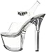Ellie Shoes Women's 711-flirt-c, Clear/Clear, 5 M US