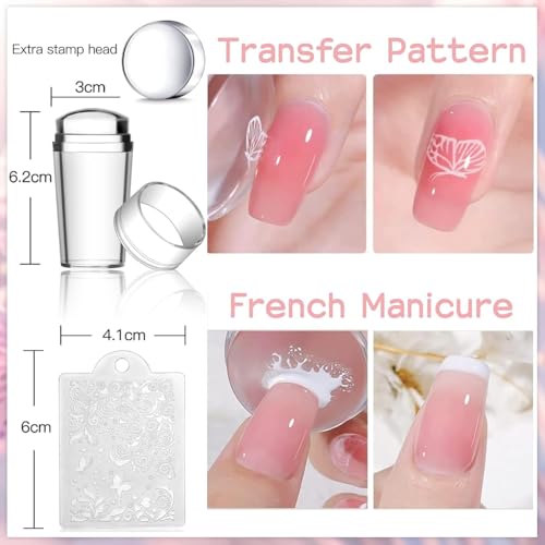 Placas de stamping para crear manicuras con flores y animales en casa 5