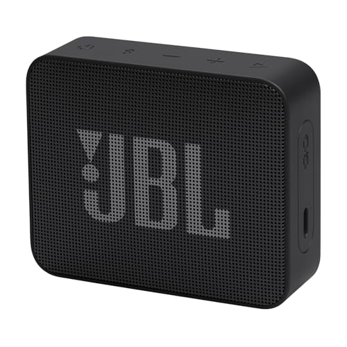 JBL Go Essential 2, Rich Original JBL Pro Sound, IP67 Waterproof and dustproof, Wireless Bluetooth Streaming, 5 Hours of Playtime, Black