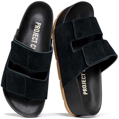 Image of Project Cloud 100% Genuine Leather Platform Sandals Women Footwear-Beach Essentials Summer Wedges with Plush and Soft Insole-Non Slip & Lightweight Wedge Sandals For Women 2026