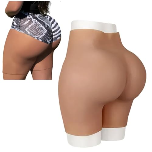 Femme Silicone Big Butt Panties Rembourré Hip Enhancer Control Panties Fake Ass Shaper Invisible Shorts pour Drag Queen,Color 2,Thickness 1.6cm