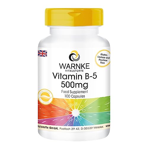 Warnke Vitalstoffe Vitamin B5 Capsules 500 mg