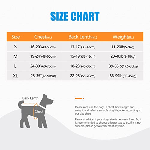 Heywean Dog Life Jacket Inflatable Safety Vest With Rescue Handle Waterproof Nylon Fabric Lightweight And Foldable Vest For Puppies Small Medium Large Dogs Swimming Summer Dog Vest #TOP1