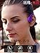 Bone Conduction Headphones Bluetooth 5.0 Open Ear Wireless Titanium HiFi Stereo with Mic Sweatproof Sports Headphones for Running Driving Cycling (Purple)