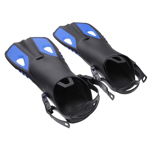 HONMEET Aletas de Natación Flexibles de Goma para Adultos Ajustables y Portátiles para Entrenamiento y Esnórquel Piscina
