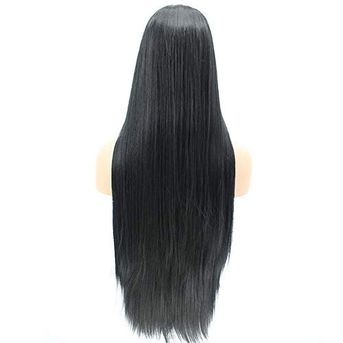 Perruque longue noire pour changer de style de coiffure en un instant - 4