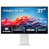 AtomFun Monitor 5K de 27 pulgadas con panel IPS, cuerpo y soporte de aleación de aluminio 5K (5120 × 2880), sRGB 100%, 99% DCI-P3, NTSC 99%, USB-C (tipo C), altura ajustable