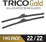 TRICO Gold® 22 Inch Pack of 2 Automotive Replacement Windshield Wiper Blades for My Car (18-2222), Easy DIY Install & Superior Road Visibility
