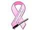 Fundraising for a Cause Large Pink Ribbon - Donation Paper Ribbons - Breast Cancer Awareness Accessories - Temporary Decals & Decorations - Cutouts to Support and Care for Women (1 Pack - 50 Ribbons)