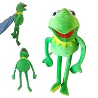 Dhqkqg Kermit the Frog Hand Puppet,60cm Anime Plush Toy Frog Muppets,Green Frogs Plushs Toy Kermit Doll Anime Gifts,Cartoon Plush Doll,Adults Kid's Gift for Birthday,Christmas,Halloween Party