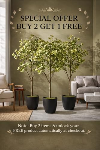 Kayra Decor 4FT Artificial Enkianthus Tree with 11 Branches | Big Artificial Plants for Home Decor | Large Indoor Plants for Living Room Artificial | Elegant Artificial Plants with Pot for Decoration