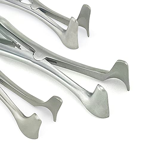 Image of Vienna Nasal Speculum ENT Instruments, Premium Quality Stainless Steel for Adult, Child, Infant - Small, Medium, Large - 3 Pcs