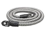 HITHUT Paracord Woven Camera Neck Shoulder Strap Belt Hand Made For Canon Nikon Sony Olympus Pentax Fujifilm Panasonic SLR DSLR Digital Mirrorless Cameras 42 inch Gray