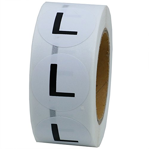 Hybsk Clothing Size Stickers White Round Labels For Retail Apparel Xs S M L Xl 2X Total 6 Rolls (Xs-2X) #TOP4