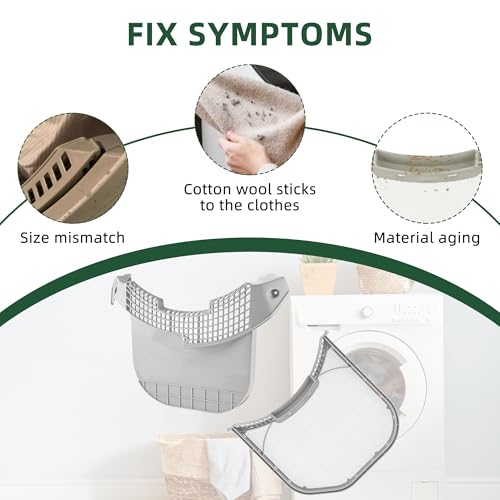 AMI PARTS ADQ56656401& MCK49049101 Dryer Lint Filter hard stainless steel metal mesh and Lint Filter Cover Housing ABS frame structure Compatible with LG Dryer by AMI PARTS - Image 4