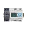 Smart PLC Programmable Mini Controller 24VDC, with 8 DC inputs, 4 Relay outputs, 365 Days Clock, Timers, Function Logic Software and Ladder Logic, Easy Ai Ready