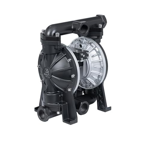 TDS DYI SHENG Air Operated Diaphragm Pump 1-1/2 inch Aluminum Alloy, Teflon Diaphragm, Side/Center Horizontal, transfer pump for Chemical Industrial, Waste Oil Pump, pneumatic oil pump, water pump